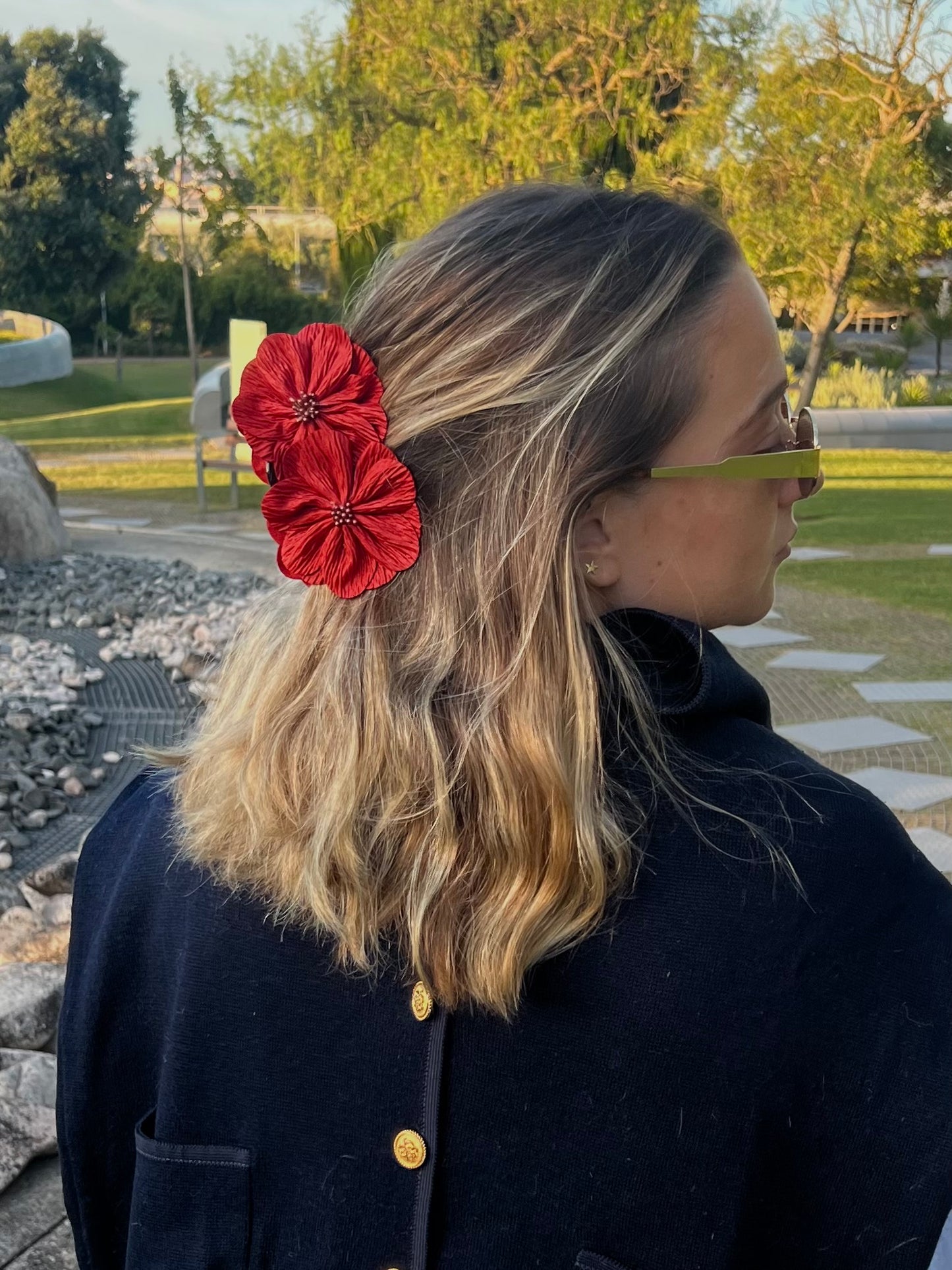Pumpkin Spice Flower Clip